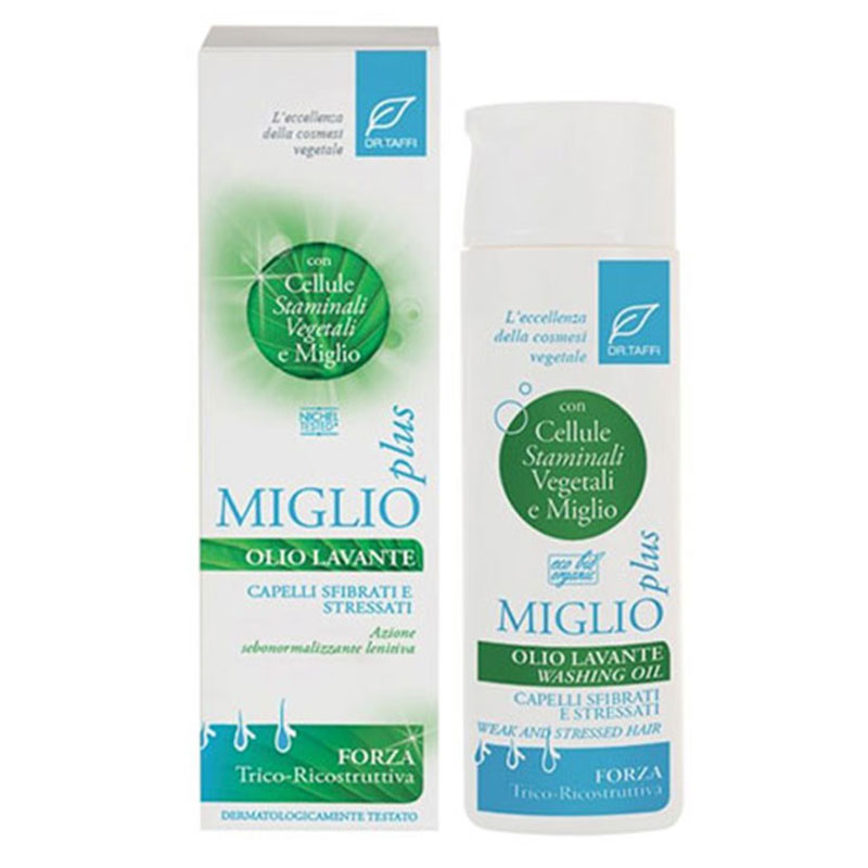 Vegan Organic Miglio Plus Washing Oil Σαμπουάν με Βλαστοκύτταρα για Αδύναμα Μαλλιά Dr.Taffi 200ml