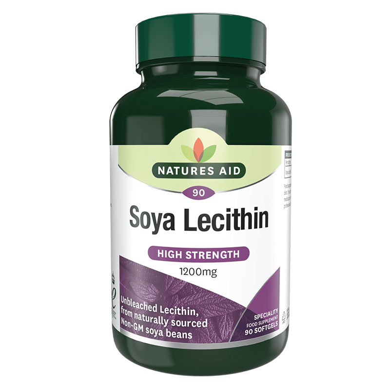 Lecithin 1200mg Natures Aid 90 κάψουλες