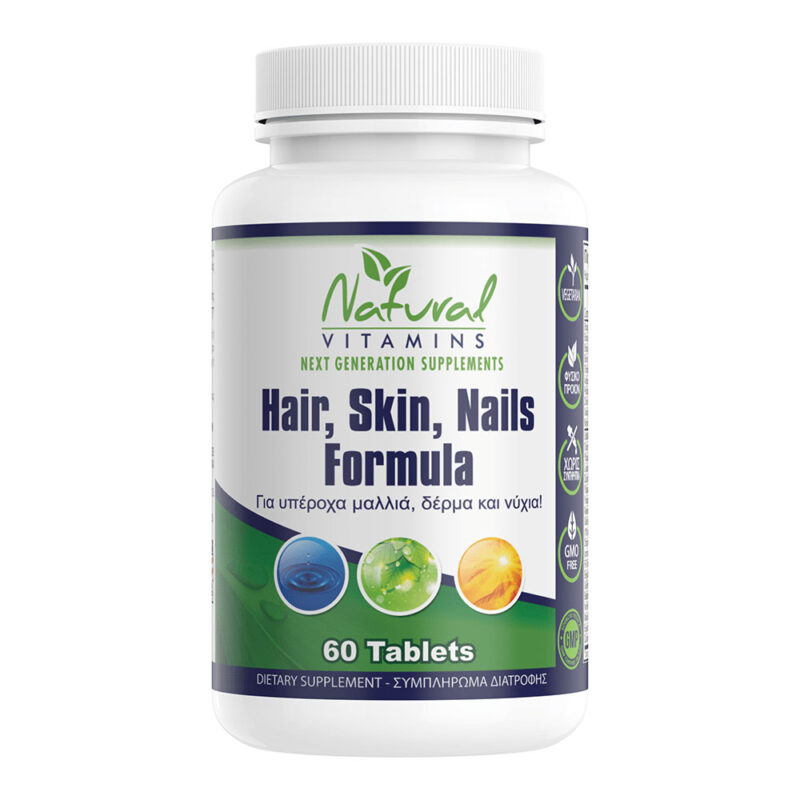 Natural Vitamins Hair Skin Nails 60 Tablets