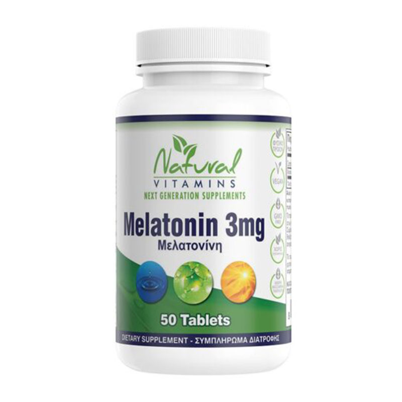 Natural Vitamins Melatonin 50tabs
