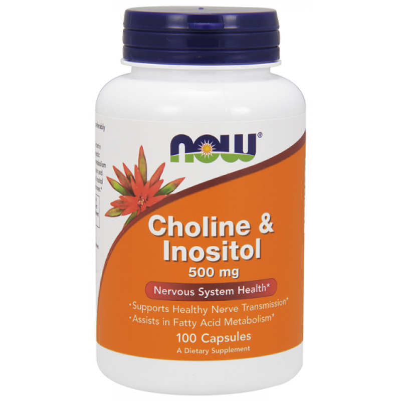 Now foods Choline & Inositol 500 mg 100 κάψουλες