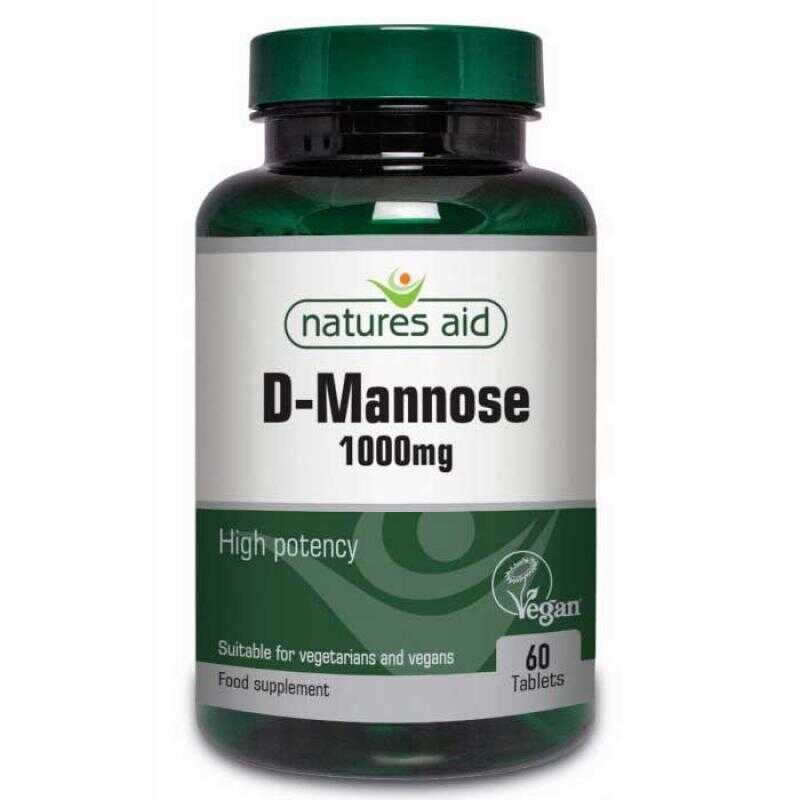 Natures Aid D Mannose 1000mg 60 ταμπλέτες