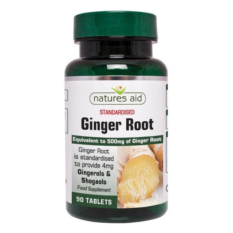 Natures Aid Ginger Root 500mg 90 ταμπλέτες