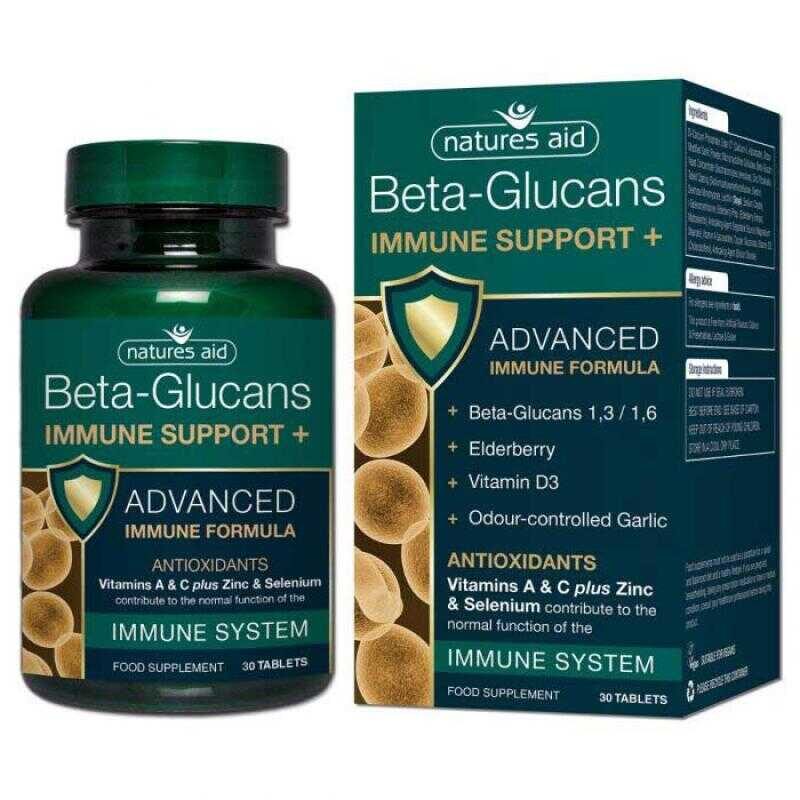 Natures Aid Immune Support+ with Beta Glucans 30 ταμπλέτες