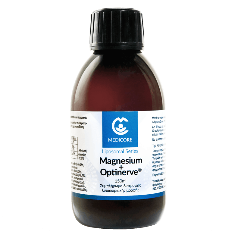 Medicore Liposomal Magnesium + Οptinerve 150ml Mint