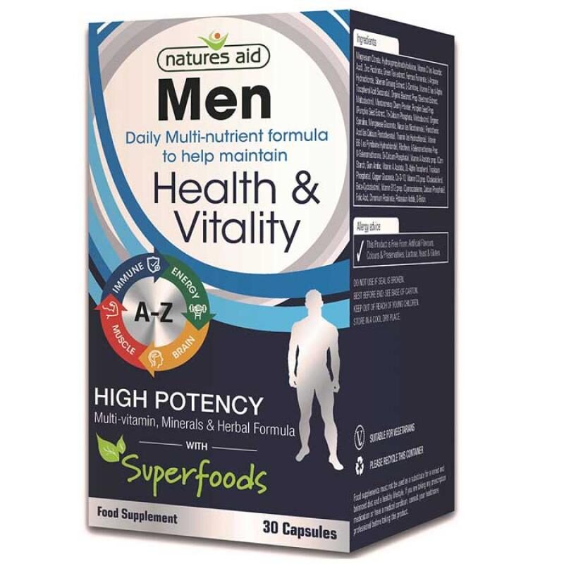 Natures Aid Men's Multi Vitamins & Minerals 30 κάψουλες