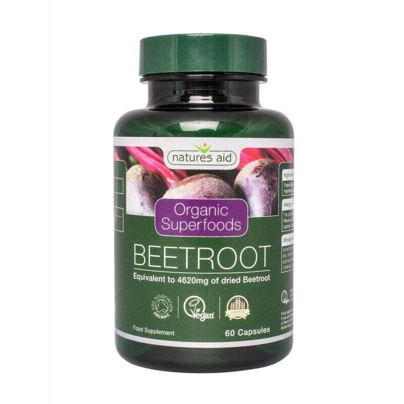 Natures Aid Organic Superfoods Beetroot 700mg 60 κάψουλες