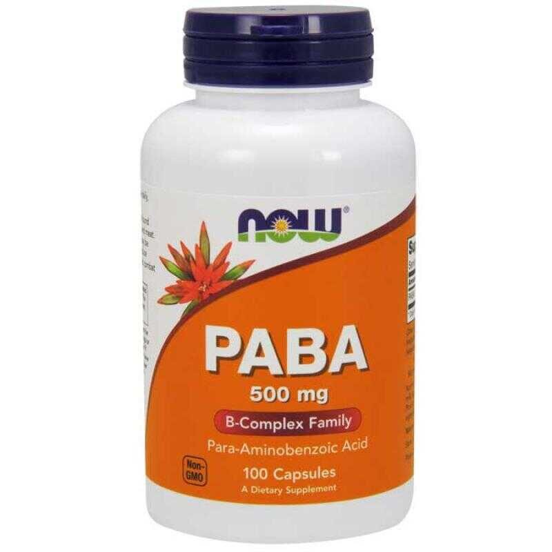Now Foods Paba 500 mg 100 κάψουλες