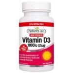 Vitamin D3 1000 iu (25μg) 120 κάψο?λες Natures Aid / Βιταμίνη D3