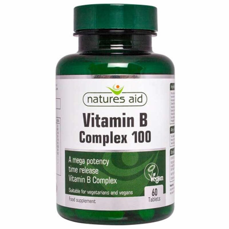 Natures Aid Vitamin B Complex Mega 60 ταμπλέτες