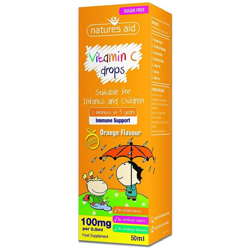 Natures Aid Vitamin C 100mg 50ml