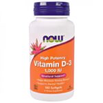 Now Foods High Potency Vitamin D-3 1000 IU 180 μαλακές κάψουλες