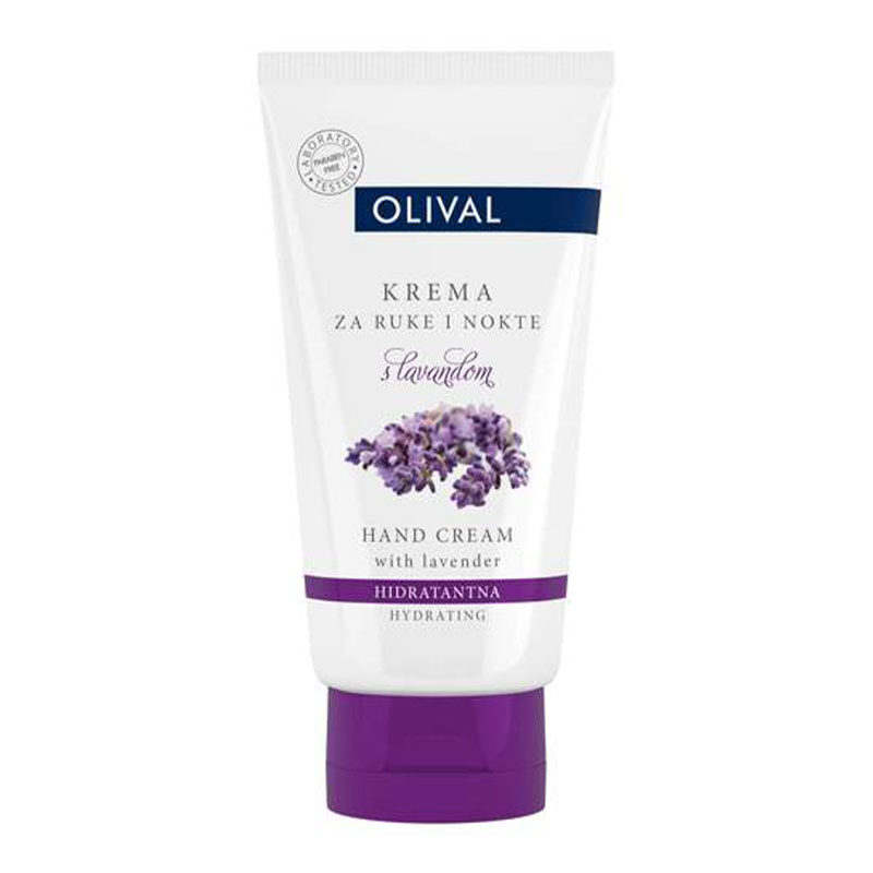 Natural Moisturizing Hand Cream with Lavender- Φυσική Ενυδατική Κρέμα Χεριών με Λεβάντα-Olival 75ml