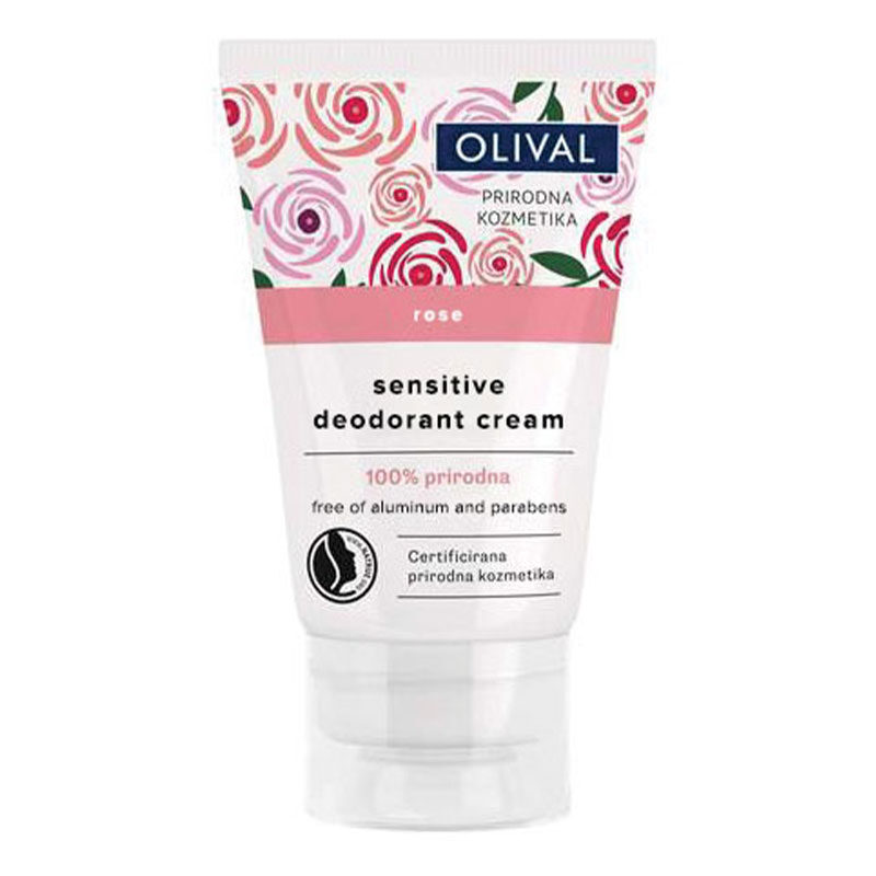 Sensitive Rose Deo Cream-Βιολογικό Αποσμητικό για Ευαίσθητο Δέρμα με Τριαντάφυλλο-Olival 50ml