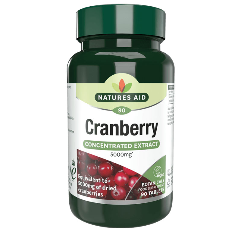 Vegan Cranberry 200mg Natures Aid 90 ταμπλέτες