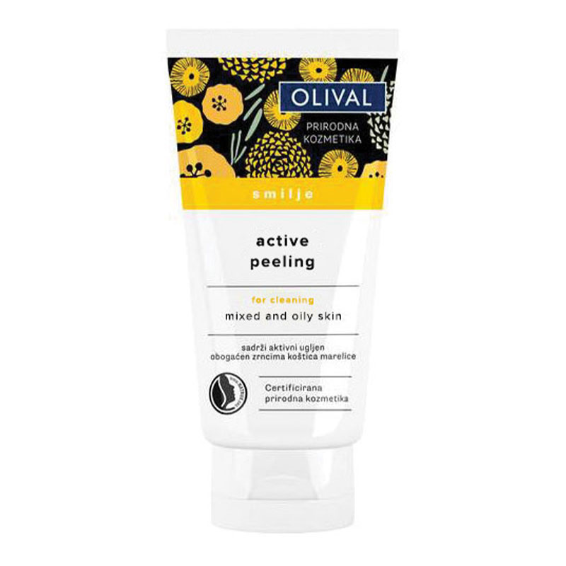 Immortelle Active Face Peeling for Mixed and Oily Skin – Βιολογικό Πίλινγκ Προσώπου με Ενεργό Άνθρακα και Ελίχρυσο-Olival 75ml