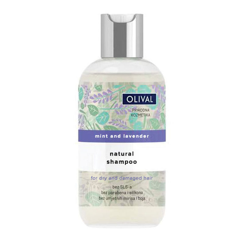 Natural Mint And Lavender Shampoo Φυσικό Σαμπουάν με Μέντα και Λεβάντα Olival 250ml