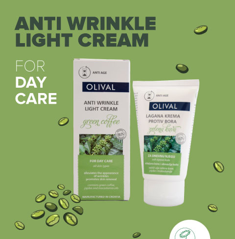 Green coffee anti wrinkle day cream - Olival