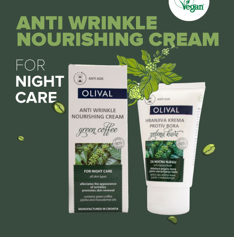 Green coffee anti wrinkle night cream - Olival