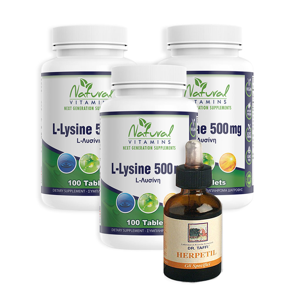 L-Lysine 500 Natural Vitamins - Erpes prolipsi