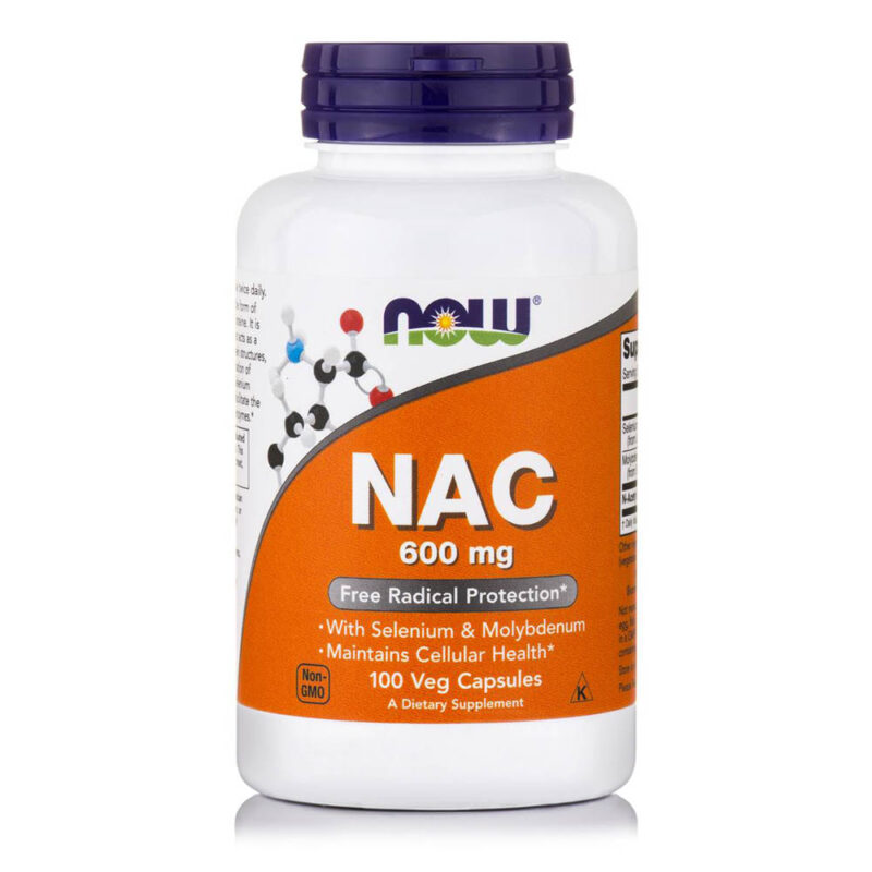 NAC 600mg Now Foods 100 veg Κάψουλες
