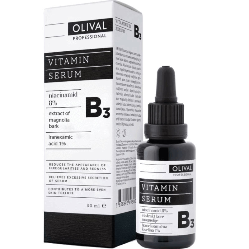 Vegan Natural Proffesional Niacinamides Serum B3 Φυσικός Ορός με Βιταμίνη B3 Olival 30ml