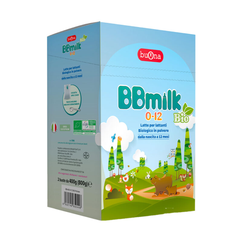 Βιολογικό BBmilk 0-12 μηνών Bio Polvere Buona 800g (2 συσκευασίες των 400 g)