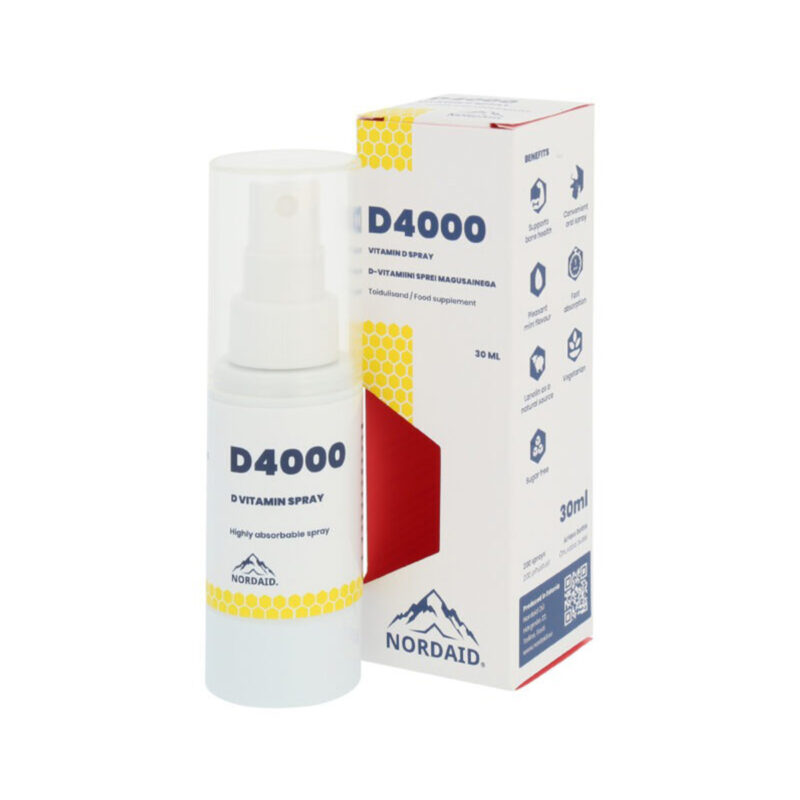 D4000 Υπογλώσσια βιταμίνη D3 NordAid 30 mL