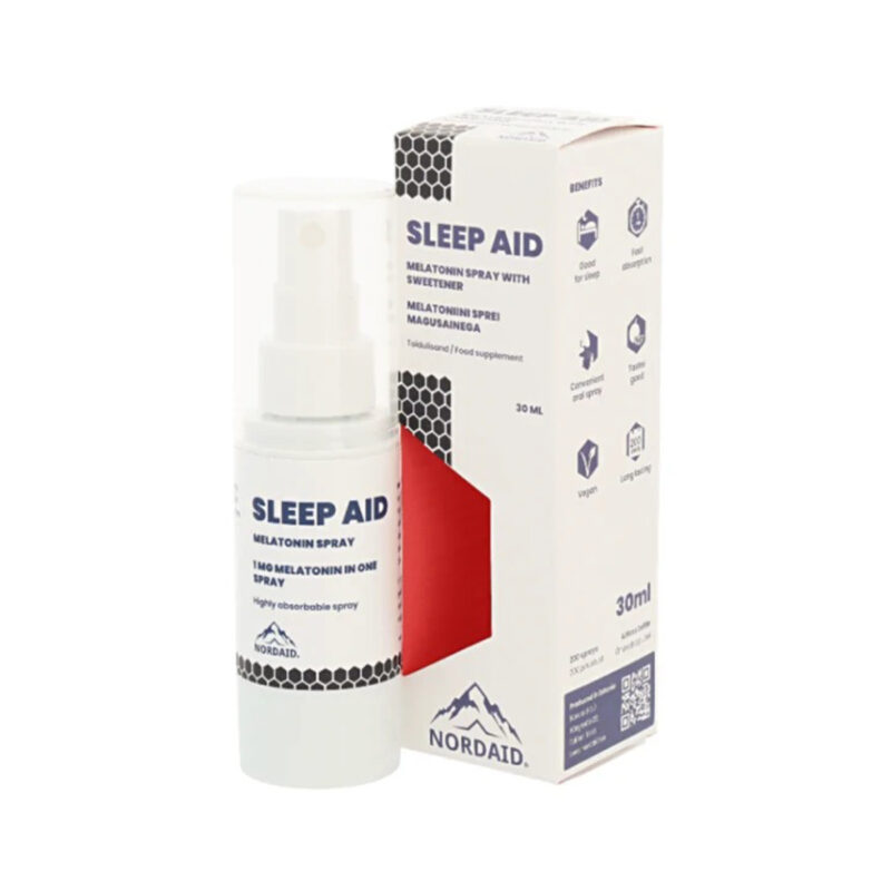 Vegan SLEEP AID Μελατονίνη 1 mg Υπογλώσσιο spray NordAid 30 mL