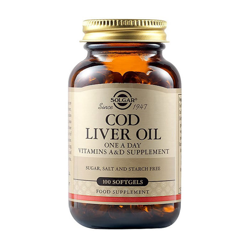 Cod Liver Oil Solgar 100 μαλακές κάψουλες
