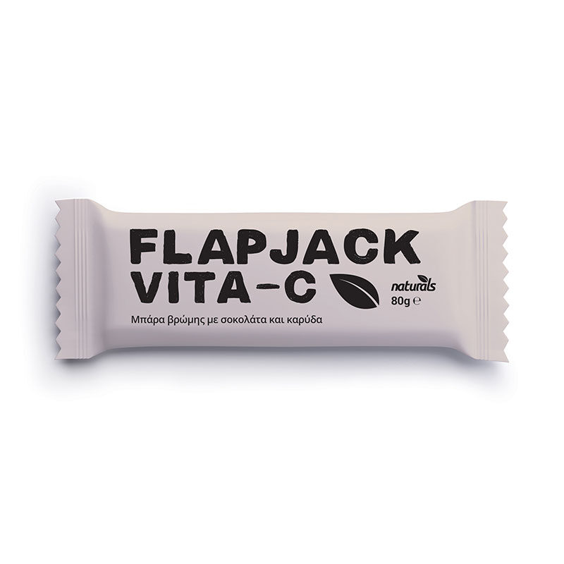 Flapjack Vita-C Μπάρα βρώμης με βιταμίνη C, σοκολάτα και καρύδα Naturals 80 γραμμάρια