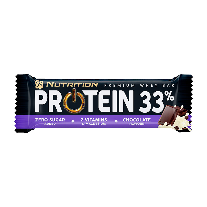 Premium Whey Μπάρα με 33% Πρωτεΐνη και Γεύση Σοκολάτα Go On Nutrition 50 γραμμάρια