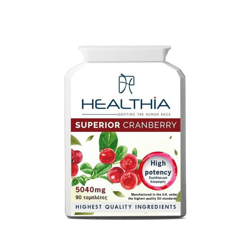 Superior Cranberry 5040mg Healthia 90 ταμπλέτες