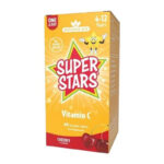 Vegan Super Stars Vitamin C για παιδιά 4 έως 12 ετών με γεύση κεράσι Natures Aid 60 μασώμενες ταμπλέτες