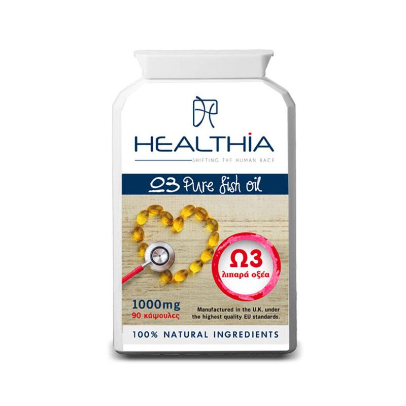 Ω3 pure fish oil 1000mg healthia 90caps