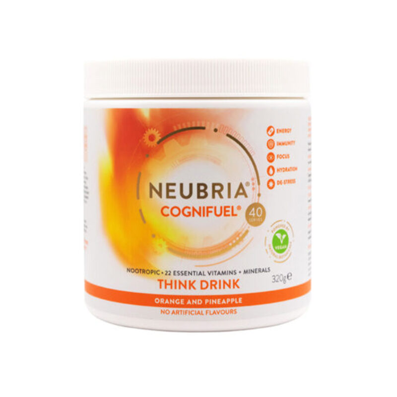 Cognifuel Ενεργειακό Ποτό σε Σκόνη με Γεύση Πορτοκάλι-Ανανά NEUBRIA 160gr