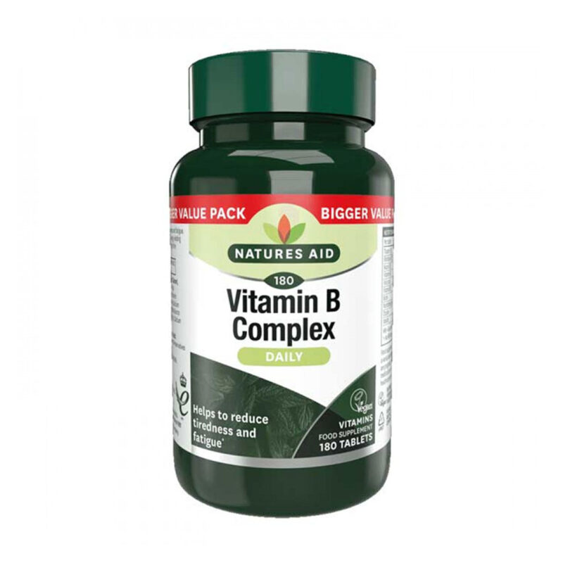 Vegan B Vitamin Complex Natures Aid 180 ταμπλέτες