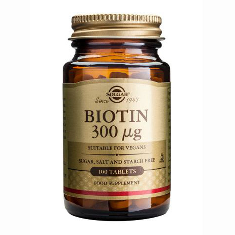 Vegan Biotin 300μg Solgar 100 Φυτικές Κάψουλες