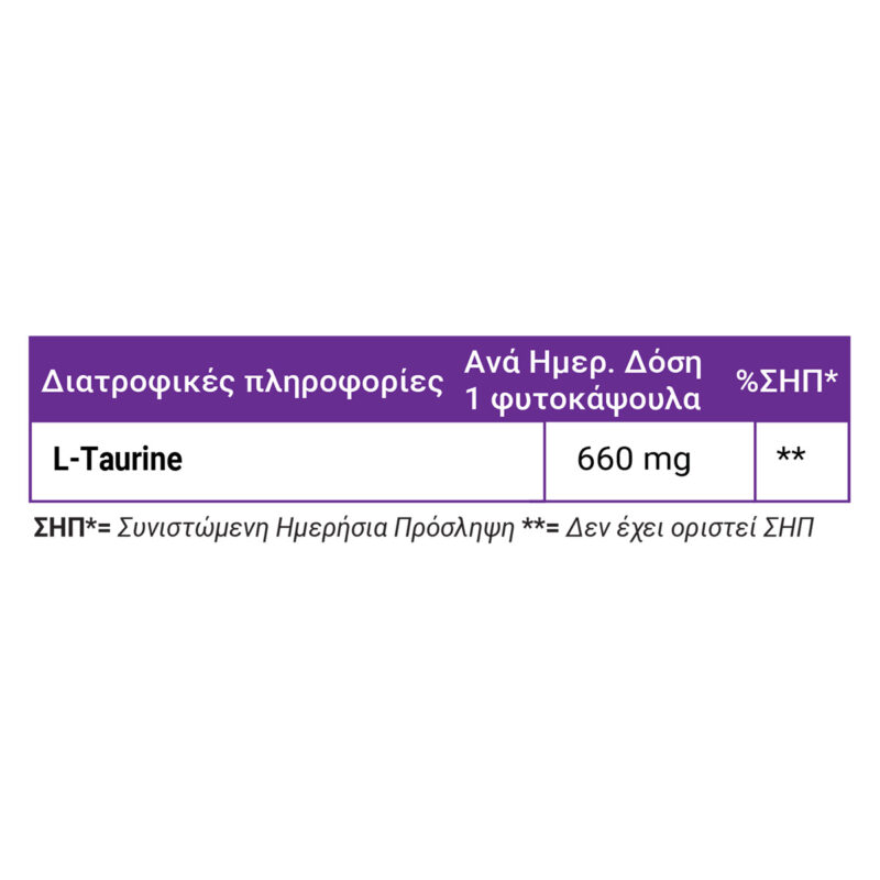 Full health L-taurine table