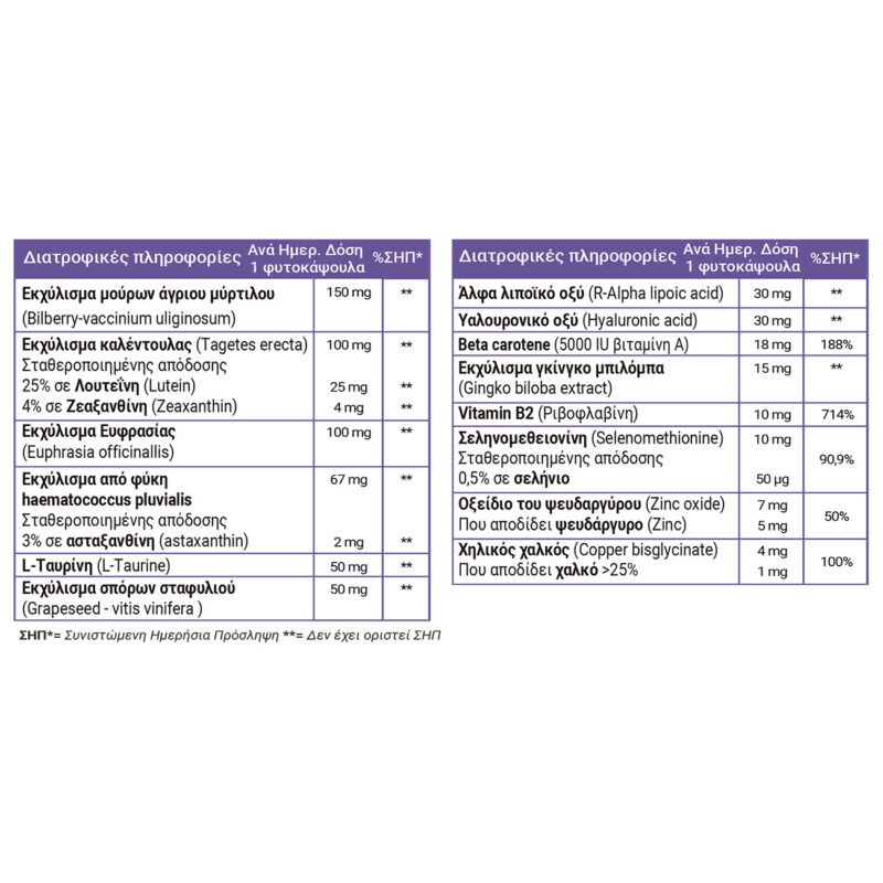 Full health vision support table