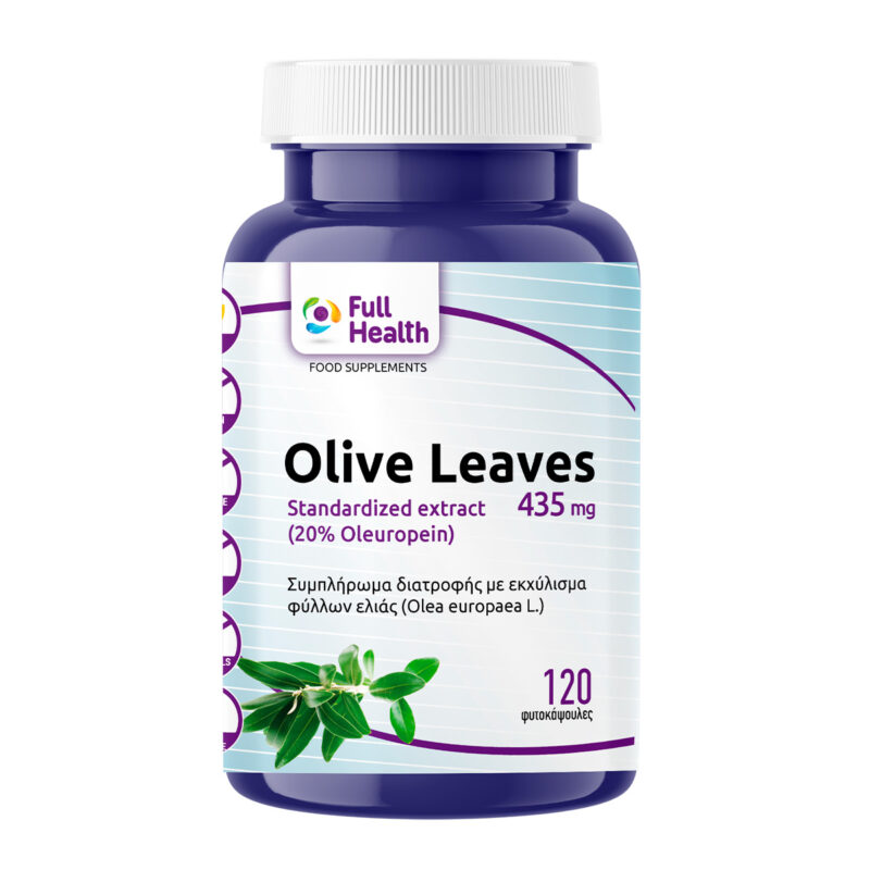 Olive Leaves 435 mg Full Health 120 φυτικές κάψουλες