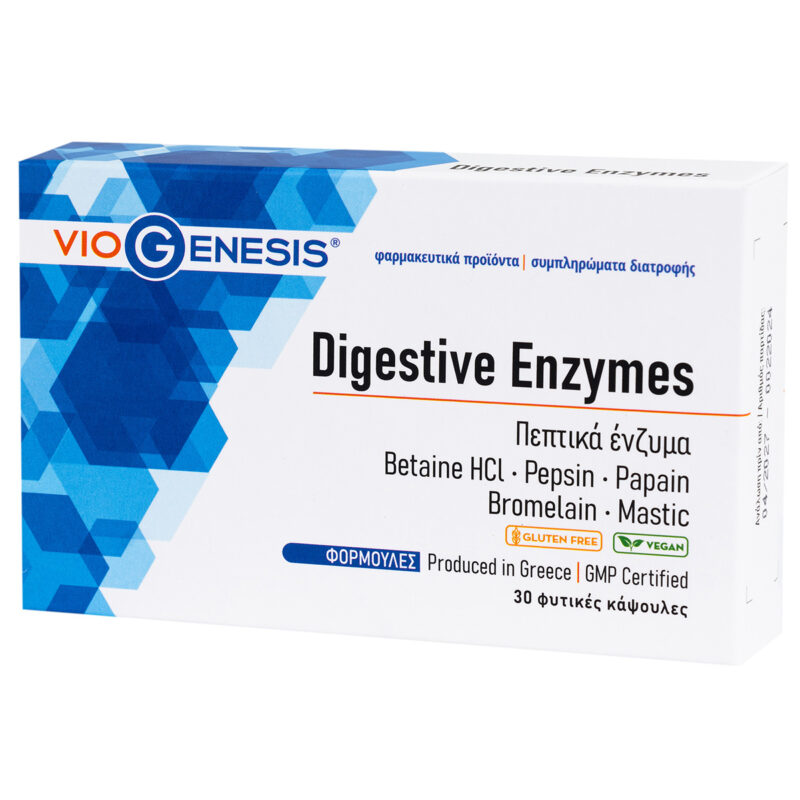 Digestive Enzymes Viogenesis 30 κάψουλες