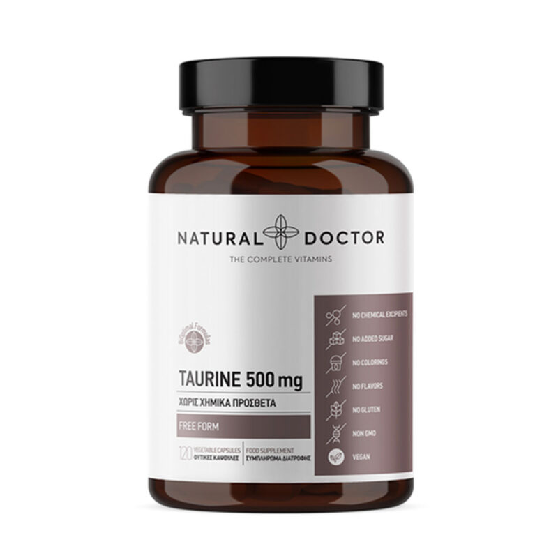 Taurine 500mg Natural Doctor 120 φυτικές κάψουλες