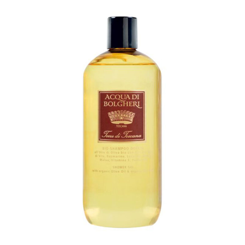 Vegan Organic Shower Gel and Shampoo Terre di Toscana Acqua Di Bolgheri 500mL