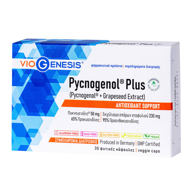 Pycnogenol Plus Viogenesis 30 φυτικές κάψουλες