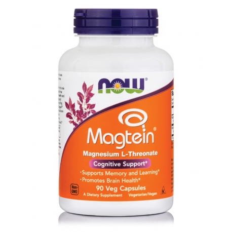 Vegan Magnesium L-Threonate Magtein® Now Foods 90 Κάψουλες