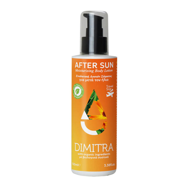 After Sun Ενυδατική Λοσιόν Σώματος για μετά τον ήλιο με άρωμα πράσινο τσάι Dimitra 100mL