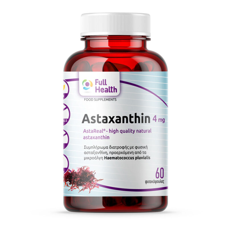 Vegan Astaxanthin 4mg Full Health 60 φυτικές κάψουλες