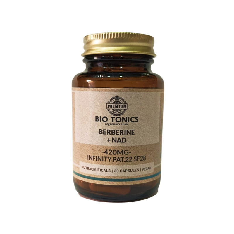 Vegan Berberine + NAD 420mg Biotonics 30 κάψουλες