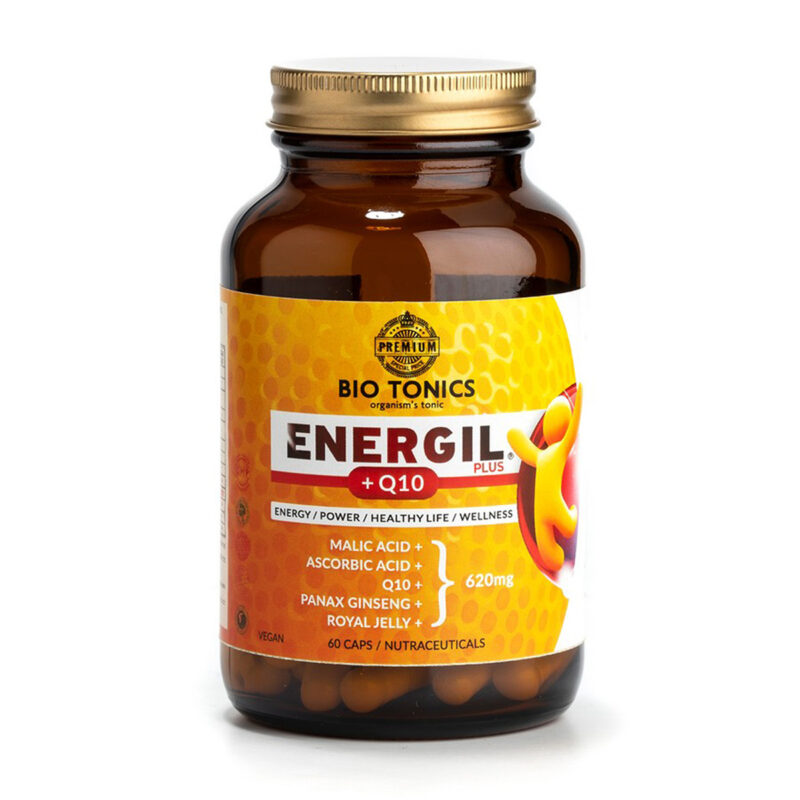 Vegan Energil plus + Q10 620mg Biotonics 60 κάψουλες
